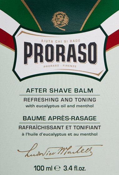 Proraso Green Line After Shave Refreshing Liquid - Освежающий и тонизирующий бальзам после бритья - 2