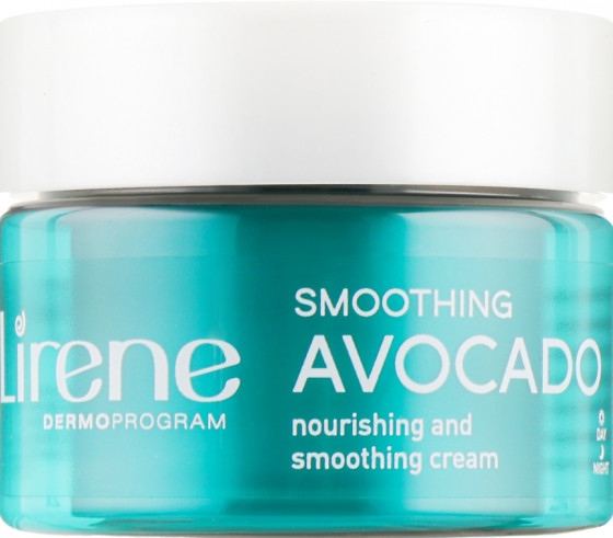 Lirene Moisture and Nourishment Smoothing Avocado Cream - Гиалуроновый крем, повышающий эластичность