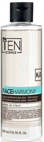 Ten Science Harmony 3 in 1 Biphase Micellar Water For Impure Skin - Бифазная мицеллярная вода для проблемной кожи