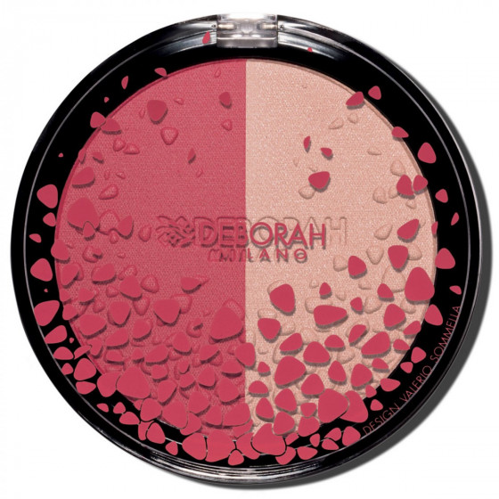 Deborah Duo Blush&Highlighter - Румяна и корректор 2-в-1 - 1