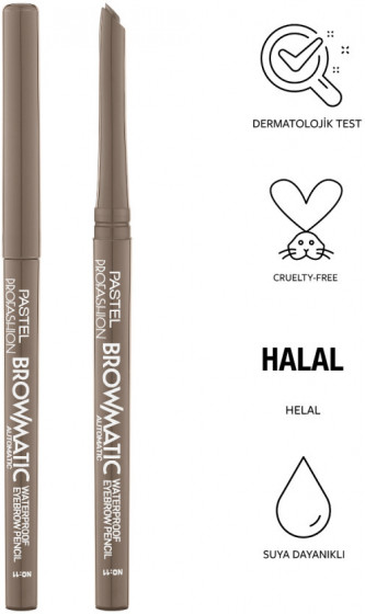 Pastel BrowMatic Automatic Eyebrow Pencil - Автоматический водостойкий карандаш для бровей - 3