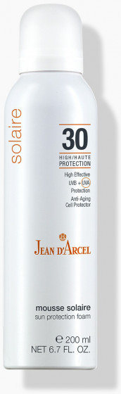 Jean D'Arcel Mousse Solaire SPF30 - Солнцезащитный мусс с экстрактом белого чая и витамином Е