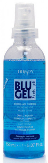 Dikson Blu Gel Spray Normal Fixing - Моделирующий гель-спрей без газа нормальной фиксации