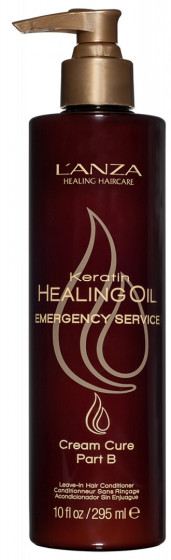 L'anza Keratin Healing Oil Emergency Service Cream Cure Part B - Лечебный крем для волос (Шаг В)