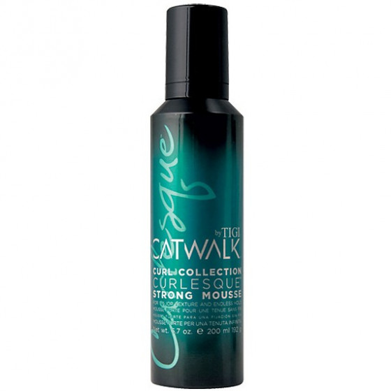 Tigi Catwalk Curlesque Strong Mousse - Мусс сильной фиксации для текстуры и длительной фиксации