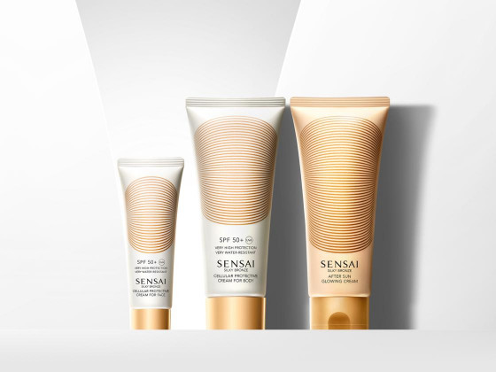 Kanebo Sensai Silky Bronze Cellular Protective Cream For Body SPF50+ - Солнцезащитный крем для тела - 4