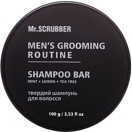 Mr.Scrubber Men's Grooming Routine Shampoo Bar - Твердый шампунь для волос