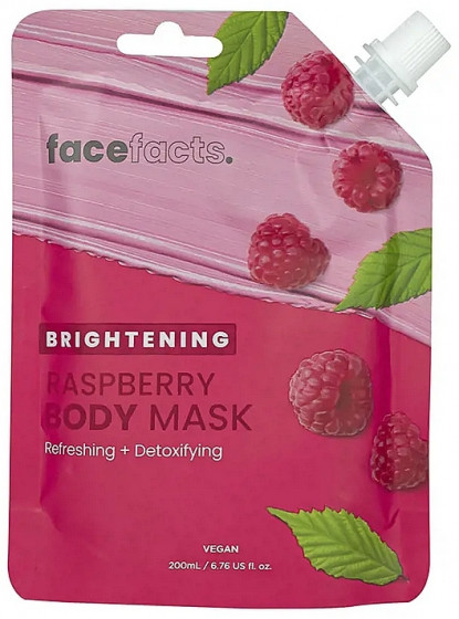 Face Facts Brightening Raspberry Body Mask - Осветляющая маска для тела "Малина"