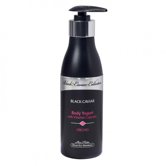 Mon Platin DSM Black Caviar Body Yogurt Orchid - Йогурт для тела с витаминными капсулами, экстрактами черной икры и орхидеи 