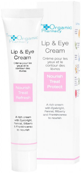 The Organic Pharmacy Lip and Eye Cream - Питательный крем для контура глаз и губ - 1