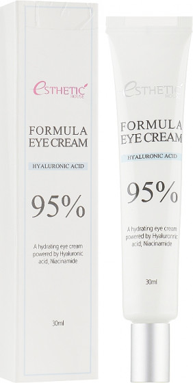 Esthetic House Formula Eye Cream Hyaluronic Acid 95% - Увлажняющий крем для кожи вокруг глаз с гиалуроновой кислотой и ниацинамидом - 1