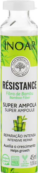 Inoar Résistance Bamboo Fiber - Ампула для восстановления и ламинирования волос - 1