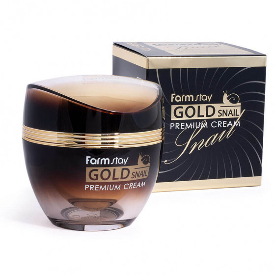 FarmStay Gold Snail Premium Cream - Премиальный крем с золотом и муцином улитки - 2