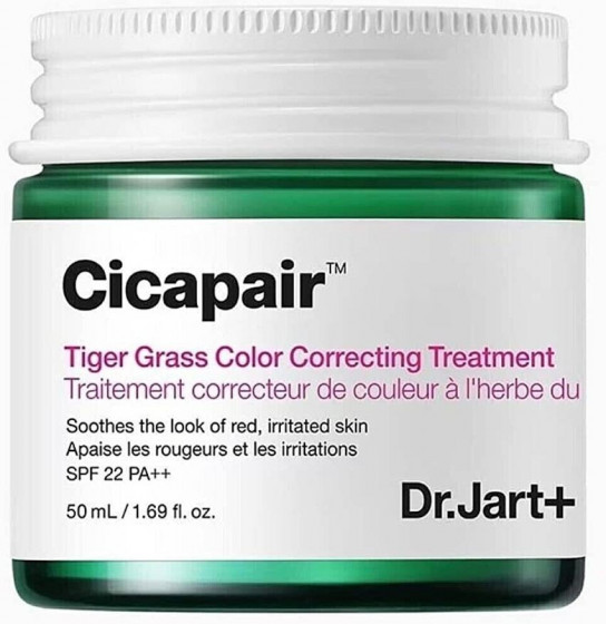  Dr.Jart+ Cicapair Tiger Grass Color Correcting Treatment - Корректирующий СС крем для лица с SPF 22