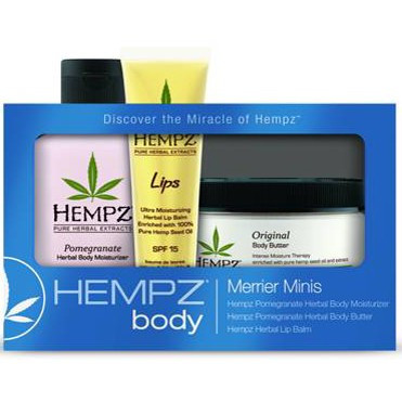 Hempz Merrier Minis Pomegranate Moisturizer - Набор Merrier Minis гранатовый