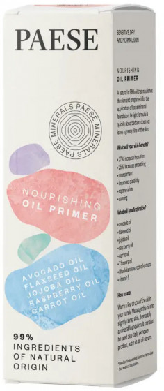 Paese Minerals Nourishing Oil Primer - Питательное масло-праймер под макияж - 2