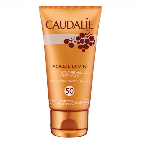 Caudalie Soleil Divin Anti-Ageing Face Suncare - Солнцезащитный антивозрастной крем для лица SPF 50 - 1