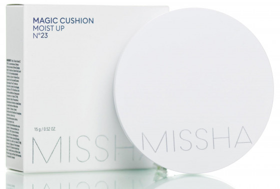 Missha Cushion Moist Up SPF50+/PA+++ - Увлажняющий тональный кушон для лица - 1