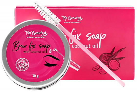 Top Beauty Brow Fix Soap - Мыло-фиксатор для бровей с кокосовым маслом