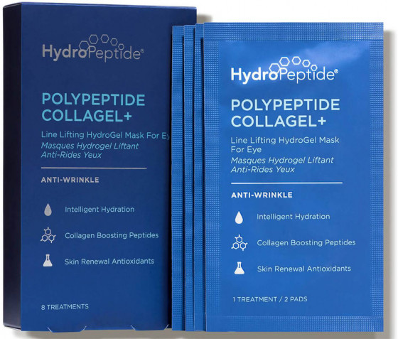 HydroPeptide PolyPeptide Collagel Mask For Eyes - Гидрогелевая маска против морщин для зоны вокруг глаз