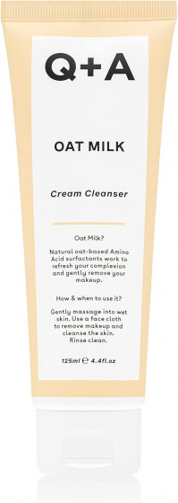 Q+A Oat Milk Cream Cleanser - Очищающее средство с овсяным молочком