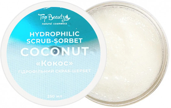 Top Beauty Hydrophilic Scrub-sorbet "Coconut" - Гидрофильный скраб-щербет для тела "Кокос" - 1