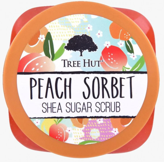 Tree Hut Peach Sorbet Sugar Scrub - Скраб для тела "Персиковый сорбет" - 1