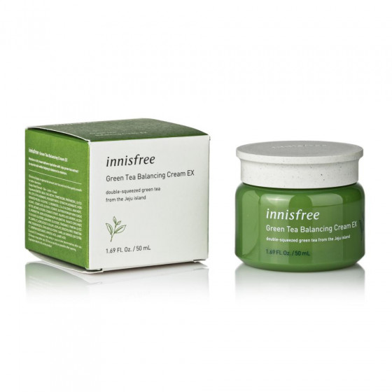 Innisfree Green Tea Balancing Cream - Крем для лица с экстрактом зеленого чая - 1