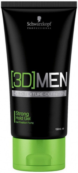 Schwarzkopf Professional 3D Men Strong Hold Gel - Гель для волос сильной фиксации