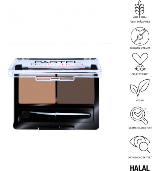 Pastel Profashion Duo Eyeshadow - Тени для бровей - 1