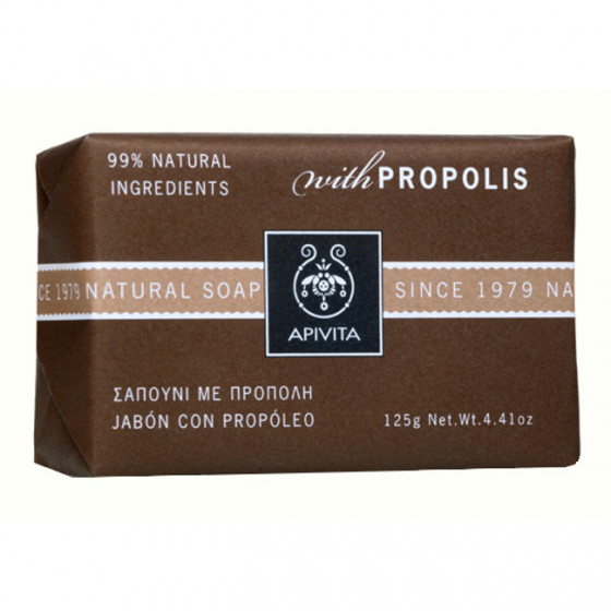 Apivita natural soap with propolis - Натуральное мыло с прополисом - 1