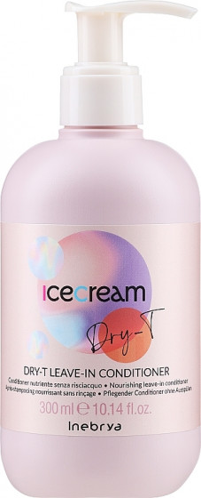 Inebrya Ice Cream Dry-T Leave-In Conditioner - Питательный несмываемый кондиционер для волос