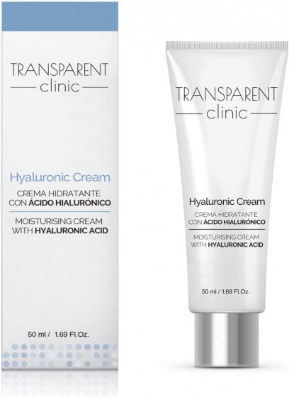 Transparent Clinic Hyaluronic Cream - Увлажняющий крем для лица с гиалуроновой кислотой