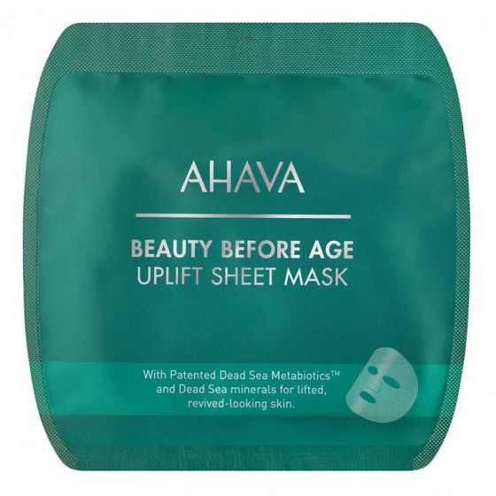 Ahava Beauty Before Age Uplift Sheet Mask - Лифтинговая восстанавливающая тканевая маска - 1