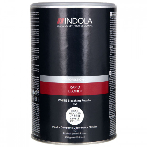 Indola Profession Rapid Blond+ White Dust-Free Powder - Беспылевой осветляющий порошок белый