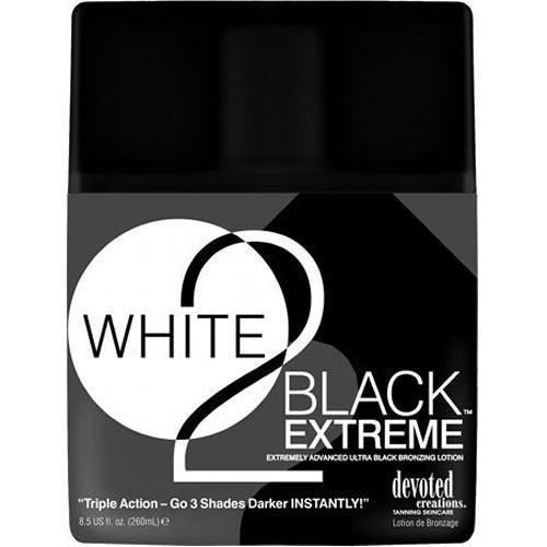 Devoted Creations White 2 Black Extreme - Лосьон для солярия с бронзаторами