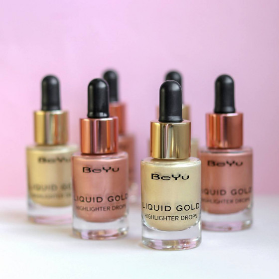 BeYu Liquid Gold Highlighter Drops - Хайлайтер для лица - 4