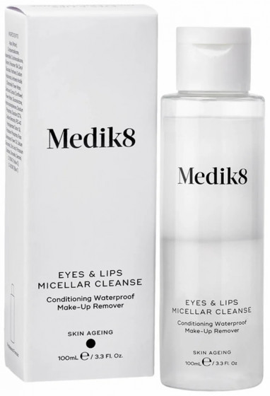 Medik8 Eyes & Lips Micellar Cleanse - Трехфазное мицеллярное средство для снятия макияжа с глаз и губ - 1