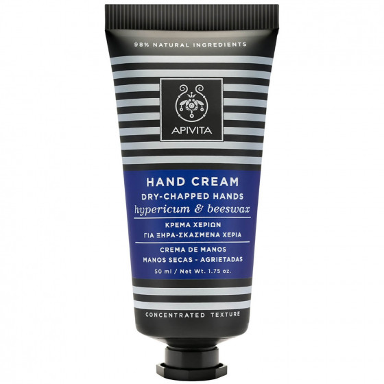 Apivita Handcare Cream For Dry-Chapped Hands With Hypericum And Beeswax - Крем-концентрат для сухой потрескавшейся кожи рук 