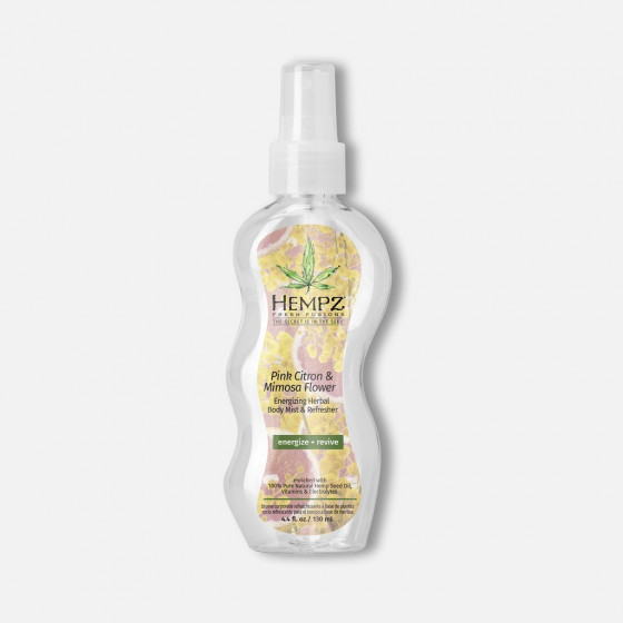 Hempz Fresh Fusions Pink Citron & Mimosa Flower Energizing Herbal Body Mist & Refresher - Освежающий спрей для тела "Розовый лимон и Мимоза" - 1