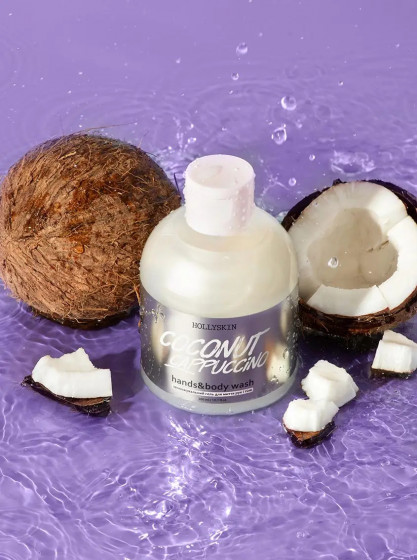 Hollyskin Hands & Body Wash "Coconut Cappuccino" - Увлажняющий гель для мытья рук и тела - 1