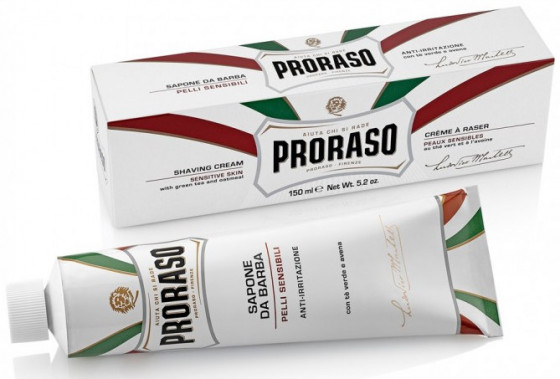 Proraso White Line Anti-Irritation Shaving Cream - Крем для бритья для чувствительной кожи - 3