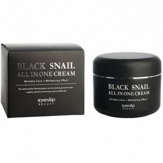 Eyenlip Black Snail All In One Cream - Крем для лица с муцином черной улитки - 2