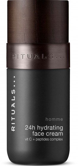 Rituals Homme 24h Hydrating Vit C + Peptides Complex Face Cream - Увлажняющий мужской крем для лица