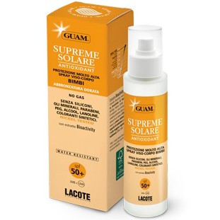 GUAM Supreme Solare Corpo Protezione Molto Alta SPF 50+ - Солнцезащитный спрей SPF50+