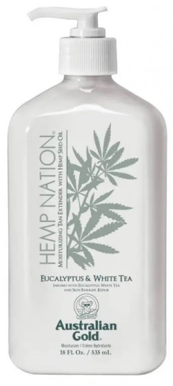 Australian Gold Hemp Nation Eucalyptus & White Tea Body Lotion - Увлажняющий лосьон после загара с эвкалиптом и белым чаем