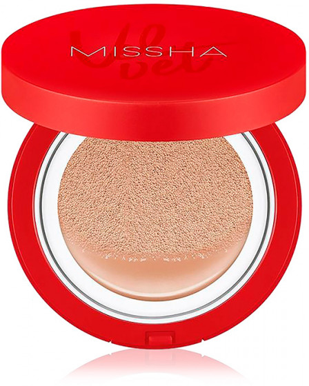 Missha Velvet Finish Cushion SPF 50+/PA+++ - Тональный кушон для лица с матовым финишем