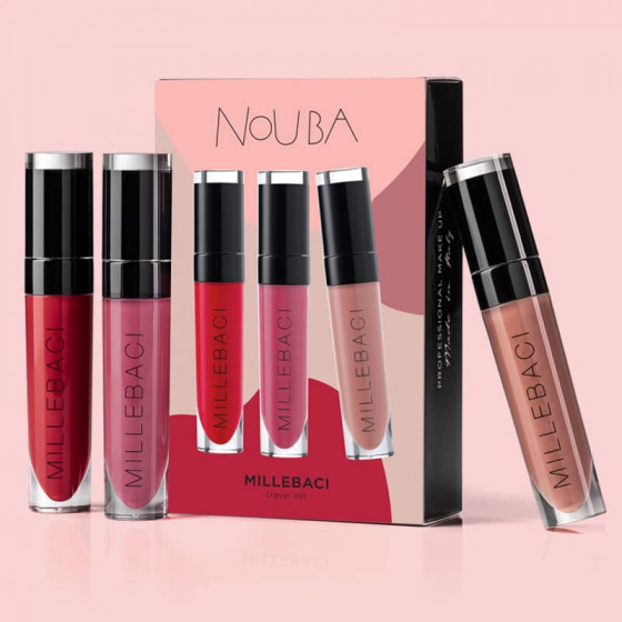 Nouba Millebaci Travel Colorful Set - Набор стойких помад - 1