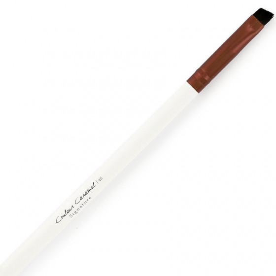 Couleur Caramel Signature Brush №45 - Скошенная жесткая кисть для теней и бровей №45