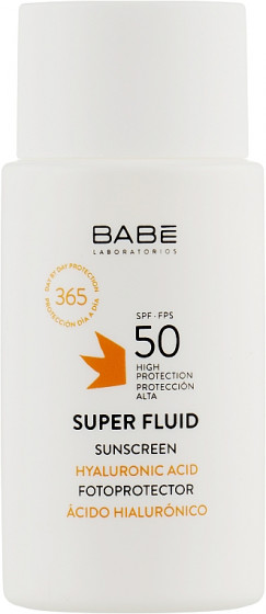 Babe Laboratorios Sun Protection Super Fluid SPF 50 - Солнцезащитный супер флюид SPF 50 для всех типов кожи